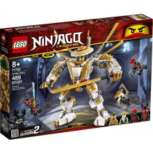 LEGO NINJAGO Legacy Golden Mech 71702 Cool Toys for Kids Building Kit New 2020 (489 Pieces)