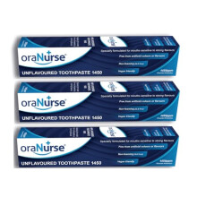 OraNurse Unflavoured Toothpaste 50ml - Pk of 3