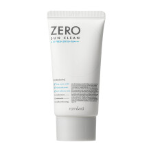 rom&nd ZERO SUN CLEAN 01.FRESH SPF50+ PA++++ 01 Fresh Daily Sunscreen Non-Greasy No White Cast Watery Texture Soft Finish Powerful UV Prote