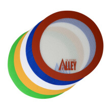 Antiaanbakmat [5 leuke kleuren] - Siliconen rollende bakgebak Placemat groot rond 9,5"""" - (voordeelpakket - set van 5)