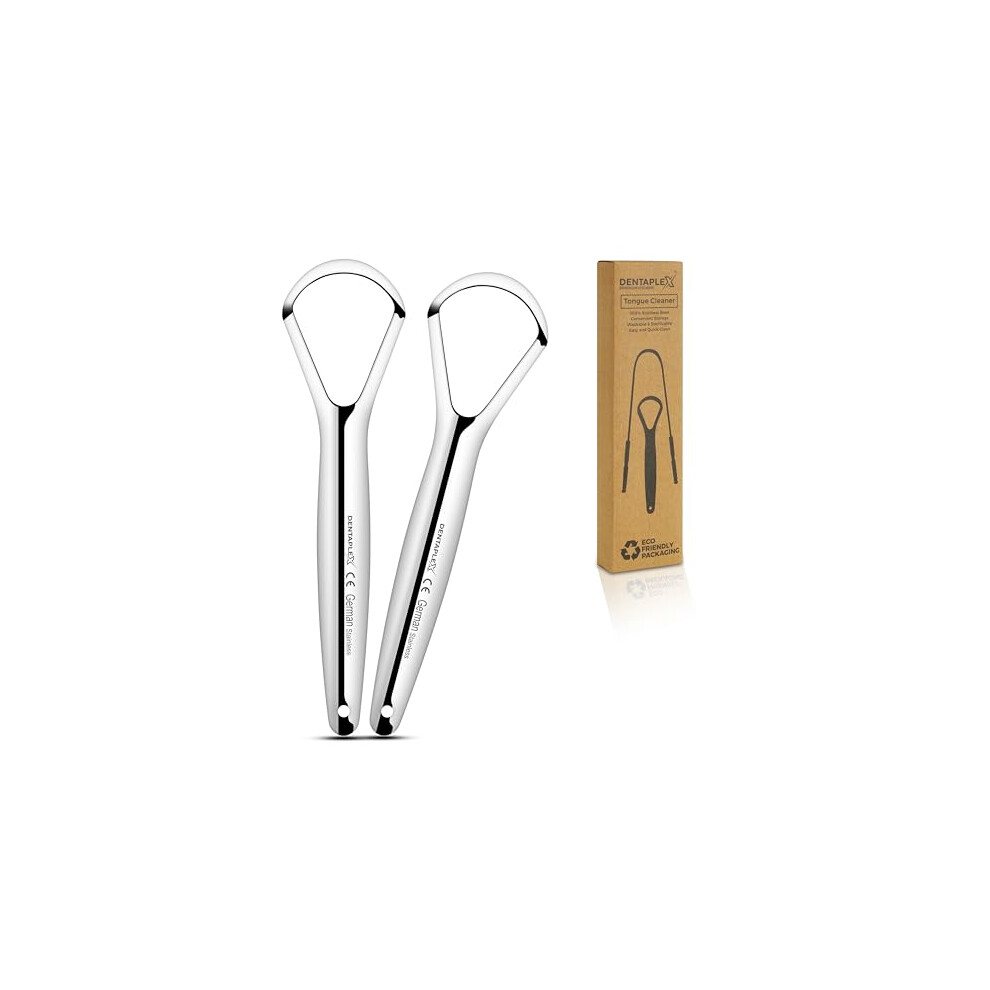 Dentaplex Tongue Scraper Metal Stainless Steel Tongue Scrapers For Adults Restore Fresh Breath Improve Taste And Oral Health With Our Tongue Cleaners Suitable