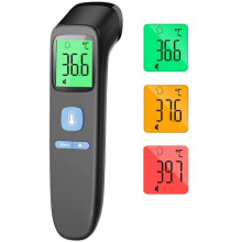 Forehead Thermometer for Adults, No-Touch Infrared Digital, Non Contact Baby Thermometer, Accurate Reading with Large Display, Fever Alarm, Mute Mode