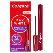 Colgate Max White Overnight Teeth Whitening Serum - Home Teeth Whitening Pen - Reverses 15 Years of Stains* While You Sleep - New and Improved Applic