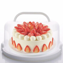 NVAZIOP Grote 10 inch taartdrager houder met handgrepen en deksels container voor transport taarthouder lade met deksel ronde cupcake opslag keuken k