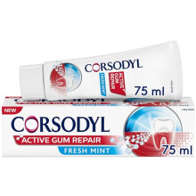 Corsodyl Active Gum Repair Toothpaste for Bleeding Gums, Fresh Mint, 75ml