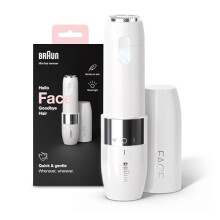 Braun Face Mini Hair Remover, Facial Hair Remover for Women Mini-Sized Design For Portability, Efficient Facial Hair Removal Anytime, Anywhere, With