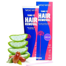 WooWoo Tame It! Natural Intimate Hair Removal Cream - Painless Vegan Hair Remover For Sensitive Skin - Depilatory For Genitals, Bikini, Legs & Bum -