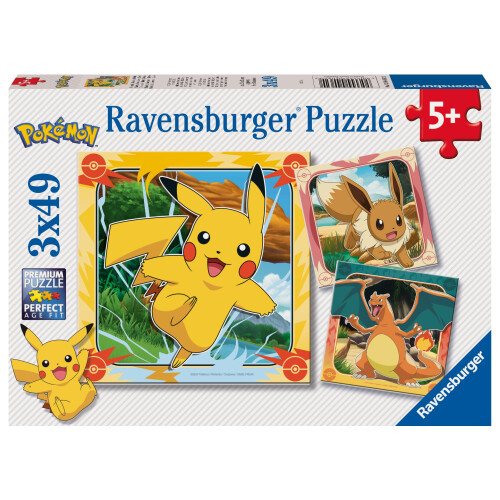Ravensburger 3x49 Pokémon-puslespil