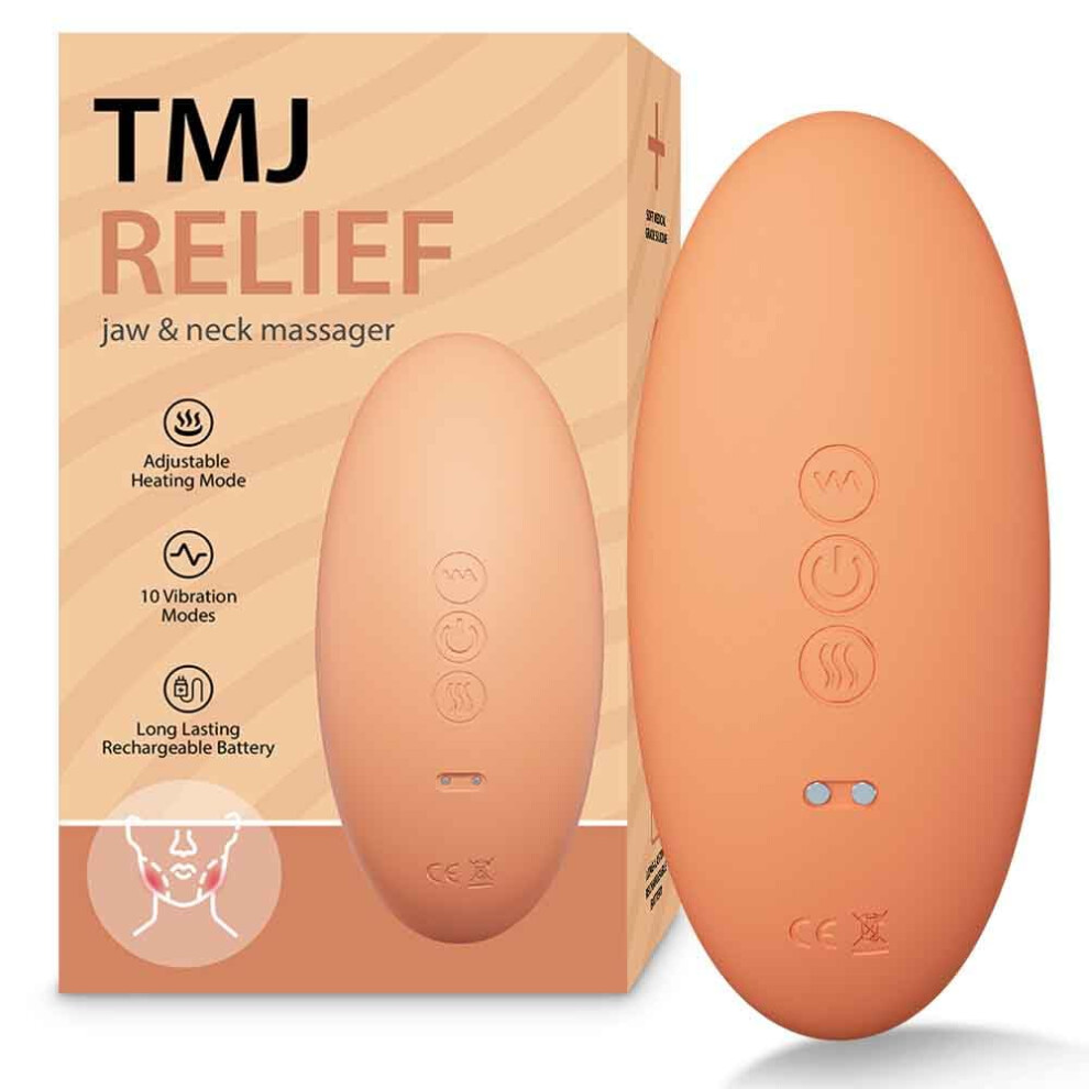 Rozonii Tmj Relief Products - Massaggiatore A Mascella Con Vibrazione A Doppio Motore, Vibrazione Delicata Per Massaggio Tmj, Strumento Riscaldante Per Alleviare Il Dolore, Tensione, Rigidità E Mal Di-image