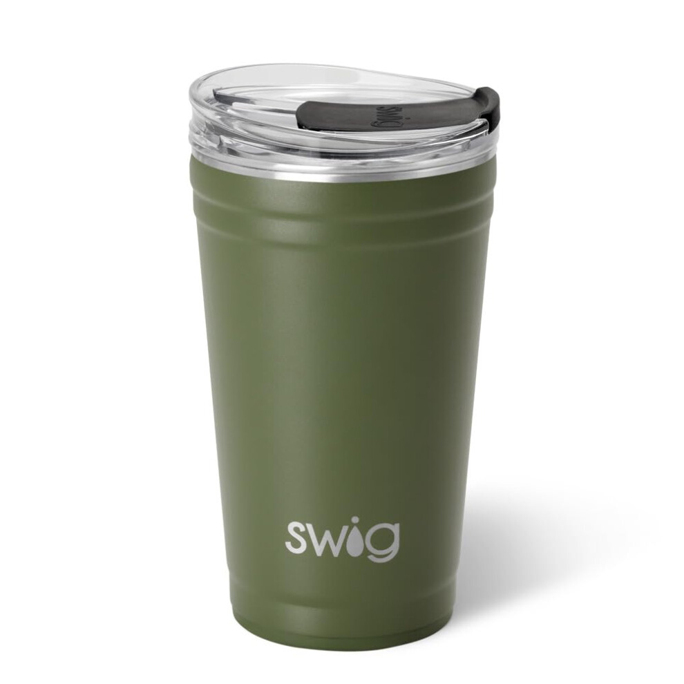 Swig Life 24Oz Partybecher, Stapelbarer, Isolierter Reise-Kaffeebecher Mit Ez-Schiebedeckel, Getr Nkehalter-Freundlicher Reise-Thermosbecher Aus-image
