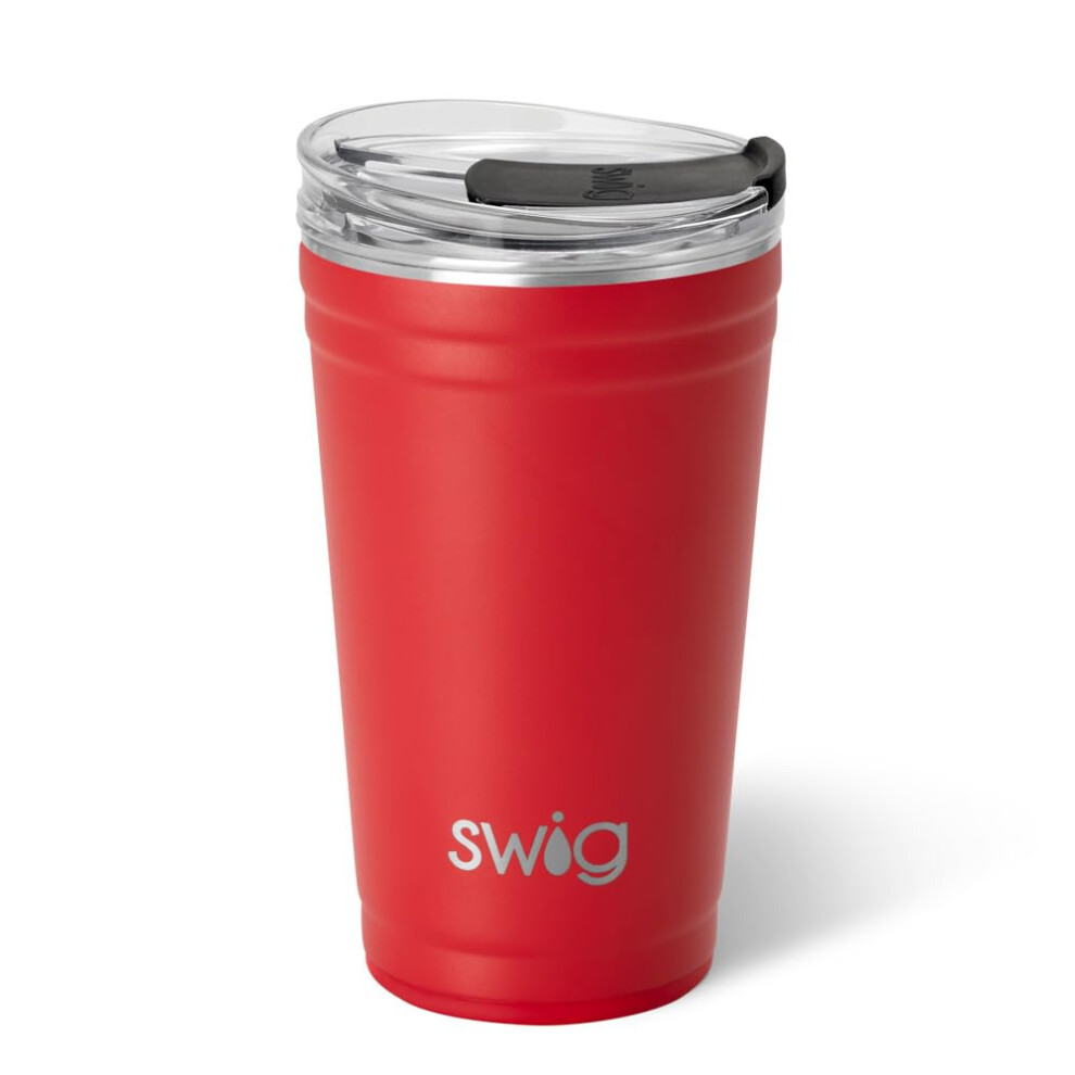 Swig Life - Vaso De Caf De Viaje Apilable Y Aislado De 24 Oz Con Tapa Deslizable F Cil De Abrir Y Cerrar, Termo De Viaje De Acero Inoxidable Reu-image