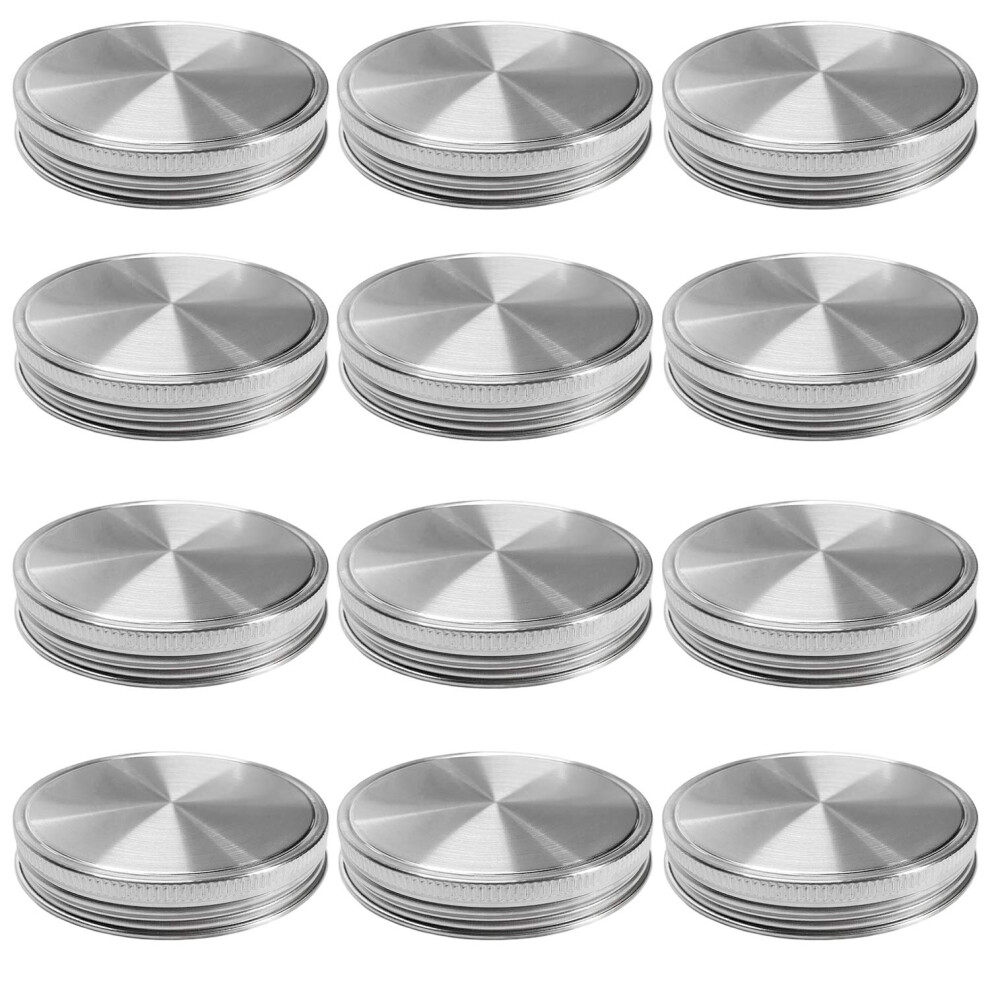 Vcka Na Zavarovac Sklenice Z Nerezov Oceli Se Silikonovm Tesnenm Pro Zavarovac Sklenice Mason S Letenm Povrchem, Opakovane Pouiteln A Odoln-image