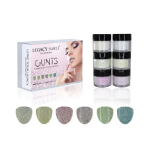 Legacy Nails Professional COLLECTION Akril pder kszlet 6 sznu krmdszto kszlet manikurhz, barkcsolshoz dip s akril krmhosszabbtshoz (G