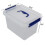 Eagrye 6 Quart Plastic Storage Latch Box  6-Pack Clear Storage Bin with Handle 2