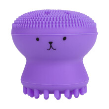 Gezichtsreinigingsborstel Kwallen Exfoli?ende gezichtsborstel Handheld masseren Schattige kleine octopusvorm Gezichtsscrubber Spin Cleanser Massage B