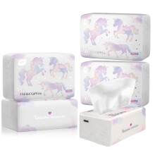 Pack of 5 Soft Small Facial Tissue Toilet Paper Disposable Napkin Bag Cover NOT Box White Facial Paper Material Wood Pulp Fiber NOT COTTON 4-P