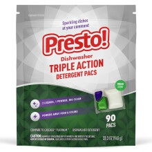 Amazon-Marke – Presto! Triple Action Dishwasher Pacs Fresh Scent 90 Count
