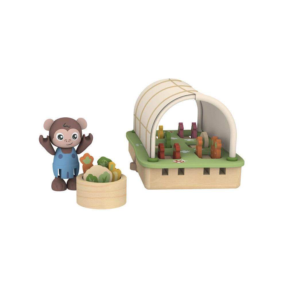Serre biologique Hape Green Planet Explorers | Jardin miniature et jouet de jardinage pour enfants     partir de 3 ans
