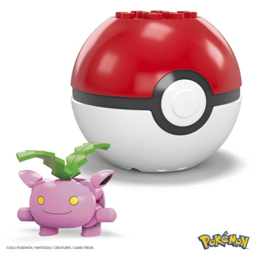 MEGA Mega Pokemon Hoppip σετ κατασκευής με 21 συμβατά κομμάτια και Poke Ball, δώρο για ηλικίες 6+ 1