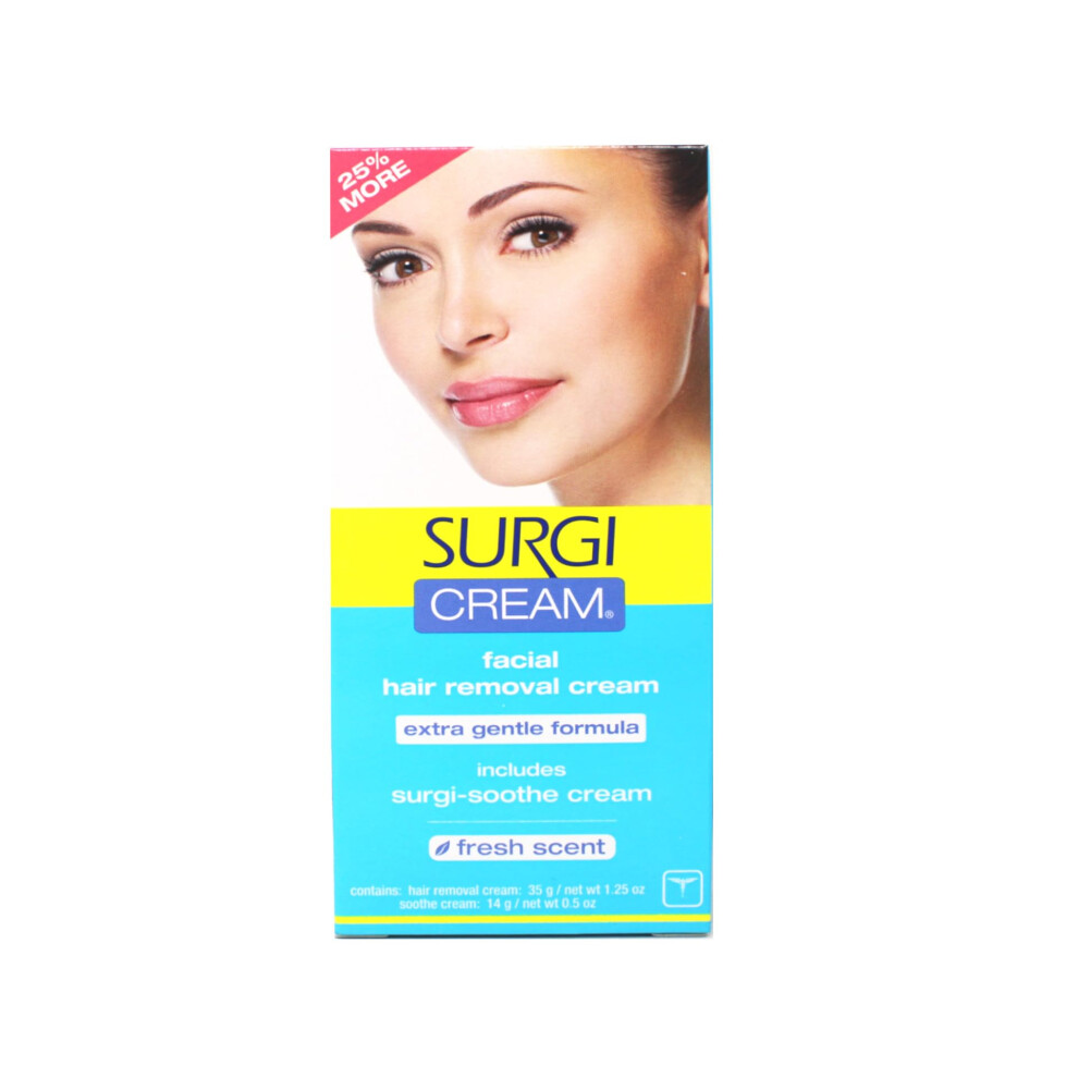 Ardell Surgi Professional Hair Remover Cream for Face Fresh Scent  1.75 Ounce