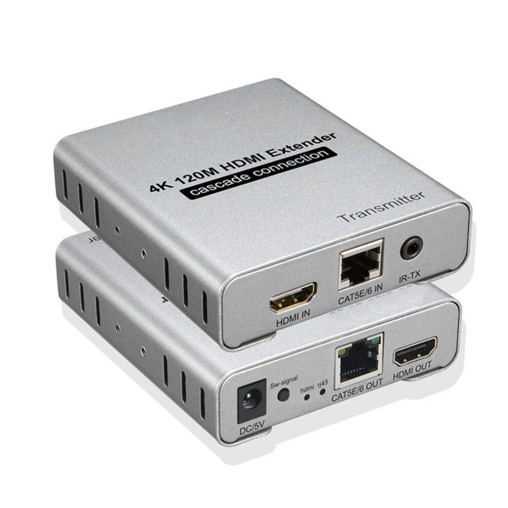 4K 120M Hdmi-Compatible Extender Over Cat5e/6 Rj45 Cable 4852091330872