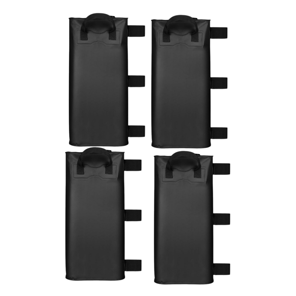 Lot de 4 sacs de lestage pour auvent, ensemble de lestage pour tente de tonnelle, noir