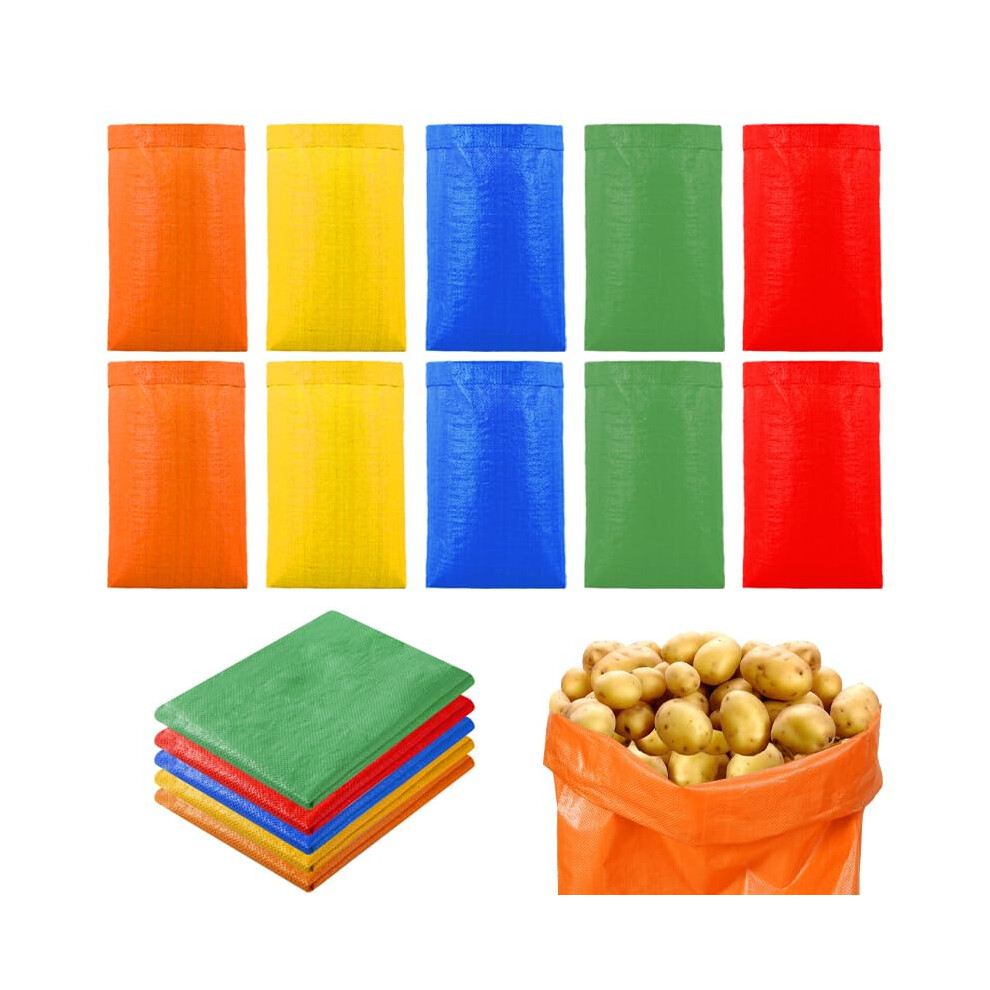 10 Sacchetti Colorati Per Patate, Riutilizzabili, Per Conservare Verdure, Patate, Pomodori, Cipolle E Fagioli.-image