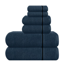 MyOwn Ultra Soft 6-pack katoenen handdoekenset Bevat 2 badhanddoeken 28x55 inch 2 handdoeken 16x24 inch en 2 washandjes 12x12 inch Ideaal dagelijks g