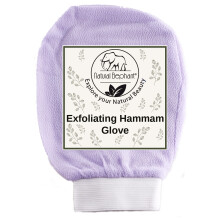 Natuurlijke olifant exfoli?ende hamamhandschoen - exfoliatorhandschoen voor gezicht en lichaam (mooi lila)