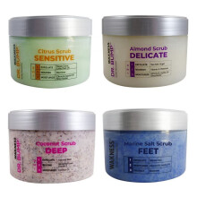 Waxness Scrub Set - Citrus Amandel Kokosnoot Zeezout 8,8 Oz 4 st
