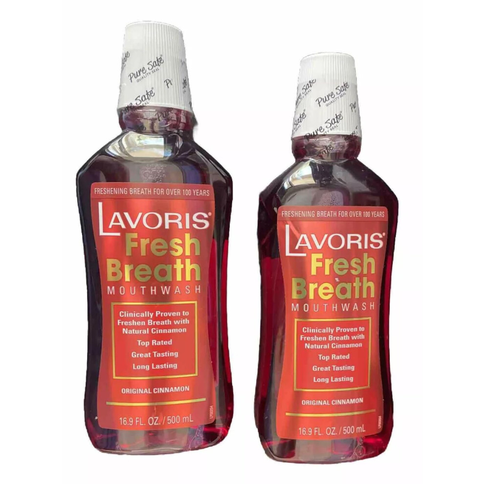 Lavoris Mouthwash Original Cinnamon 15 Fl Oz /444 Ml (Pack Of 2)
