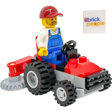 LEGO City: Tuinier Minifiguur op Grasmaaier - Landschapsarchitect