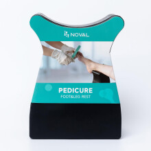 NOVAL Pedik rov opierka na nohy - Prenosn stojan na pedik ru, pedik ra, potreby na pedik ru, sal ny a dom ce pou itie, cierna