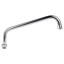 TNROTED 12 Inch Commercial Faucet Swivel Spout Replacement Kit for Commercial Wall Mount Pre Rinse Faucet, 360 Swivel Spout Fits for 2 or 3 Bay Compar