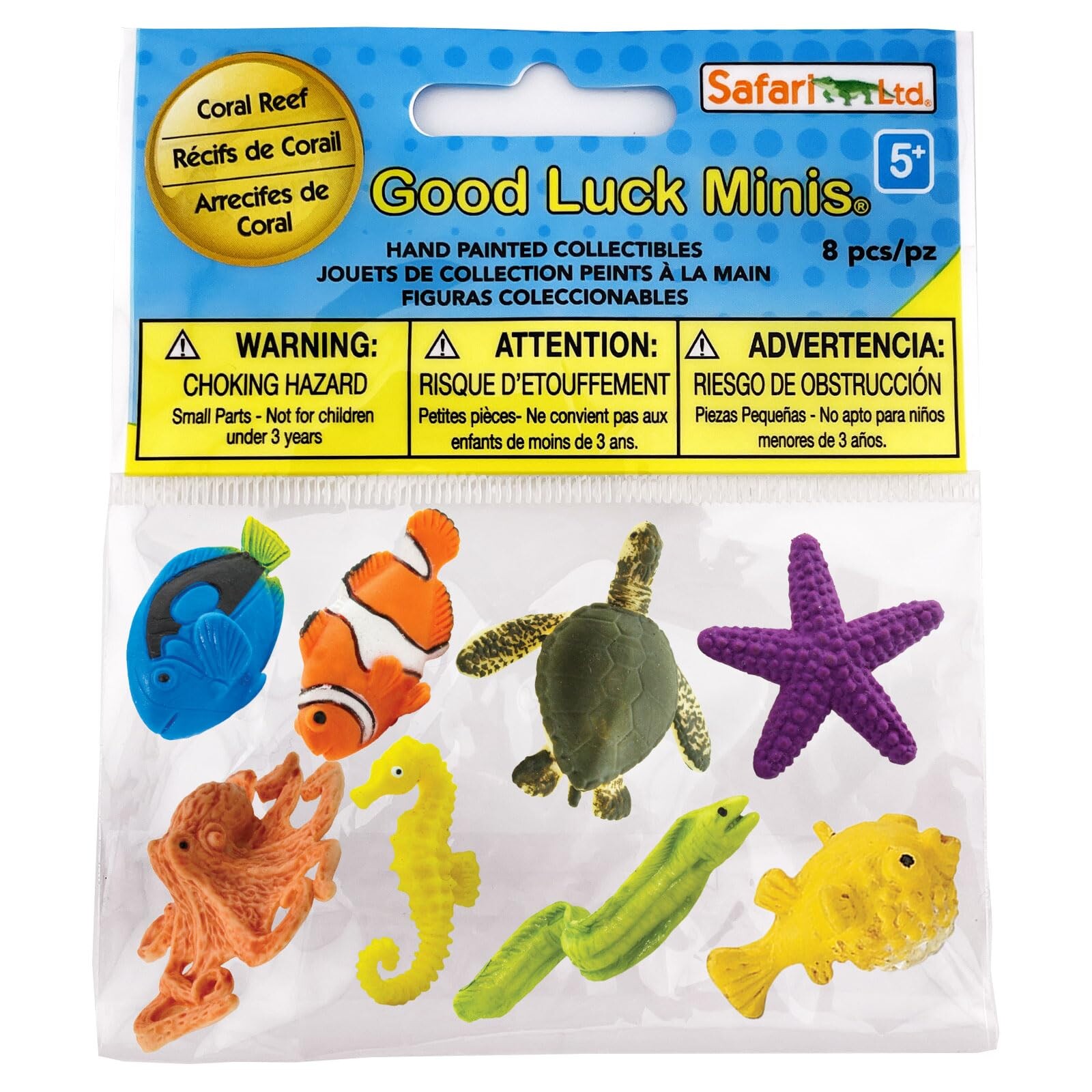 Safari Ltd. Good Luck Minis Coral Reef Fun Pack - 8 mini figurines ...