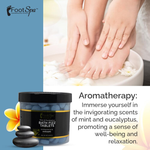 Footspa - Bath Fizz Mint & Eucalyptus - Afslappende aromaterapi - 42 ounces 1