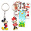 Disney Σετ Μπρελόκ Mickey και Minnie Mouse - Disney 2 τεμ. Μπρελόκ με αυτοκόλλητα 1
