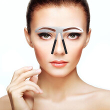 Vrktj til kortlgning af jenbryn jenbrynsmnstre DIY Stencil Stl jenbrynslineal Mling Microblading Permanent Gold Ratio Positioneringsvrk