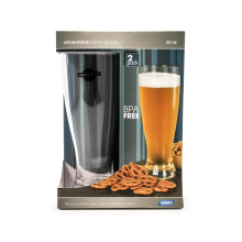 Camco Unbreakable Travel Plisner Beer Glass- 22 Unce Diskmaskin Sker BPA-fri Perfekt fr picknick Cookouts och The Beach - Set med 2 (43891)