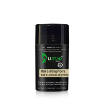 Ustar Haaraufbaufasern fr dnner werdendes Haar, 12 g, Mittelblond, kaschiert Haarausfall, sofort dicker, voller, natrlicher Look, 9 Farbtne fr F