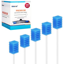 300 Sticks Tandarts Swabs-Ongeparfumeerd & Steriel Wegwerp Swabsticks voor Mondreiniging