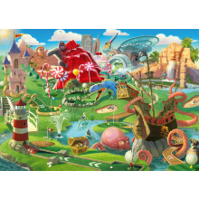 Ravensburger Putt Putt Paradise 500-delige grootformaat puzzel voor volwassenen - 12001002 - Gemakkelijk te zien en gemakkelijk vast te houden Grote