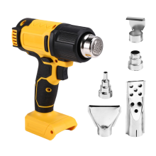 Ajuste de temperatura da pistola de ar quente sem fio para bateria DeWalt 18V 20V