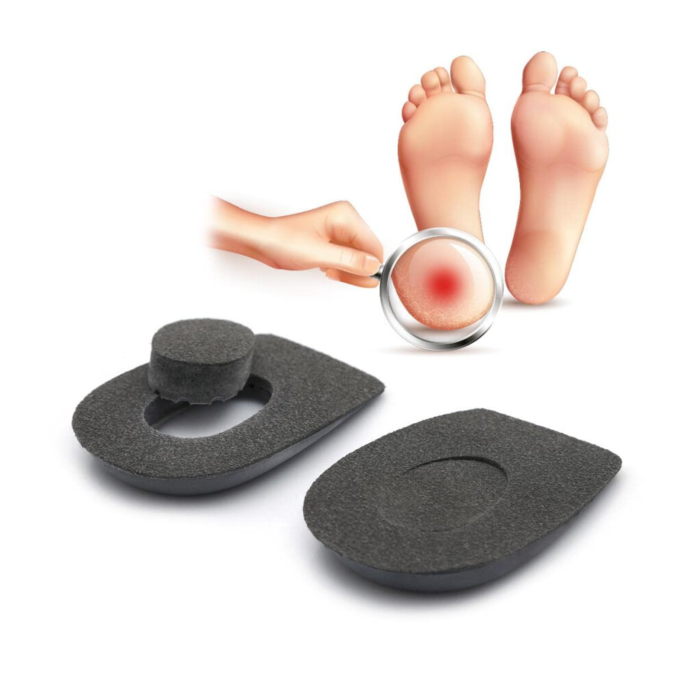 Supporti Ortopedici Per Tallone, Per Dolore Al Tallone, Per Donne E Uomini, Fascite Plantare (L, Grigio)-image