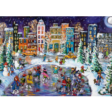 Ravensburger Canadese collectie: Canada City Lights 1000-delige puzzel voor volwassenen - 12000828 - Handgemaakt gereedschap Gemaakt in Duitsland Elk