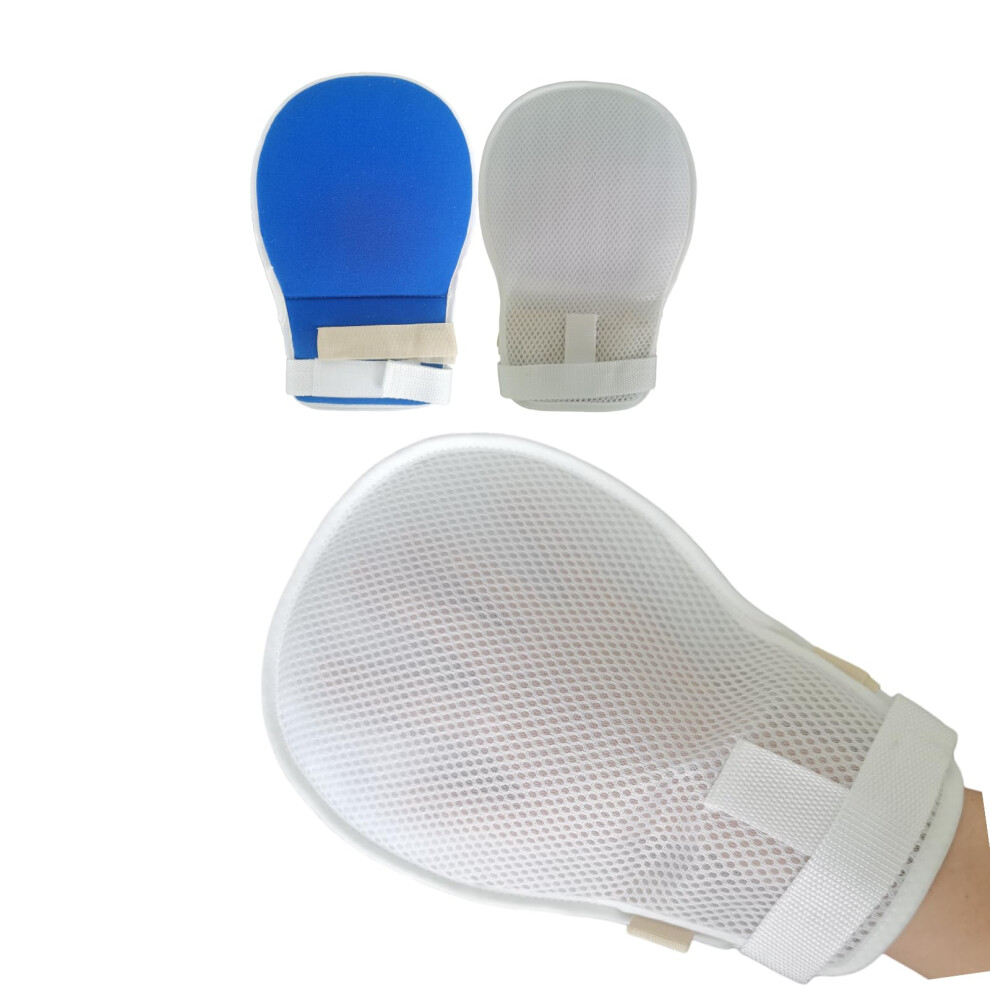 Lmaray Dementia Restraint Gloves 2 Pack Breathable Anti Scratch Mitts For Elderly Patients Safety Control Gloves For Adults
