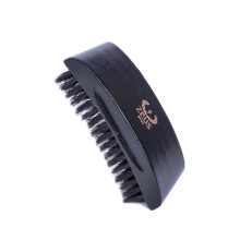 Brosse cheveux ZEUS Premium pour hommes, brosse barbe et cheveux en bois de h tre et 100 % poils de sanglier (brosse paume)
