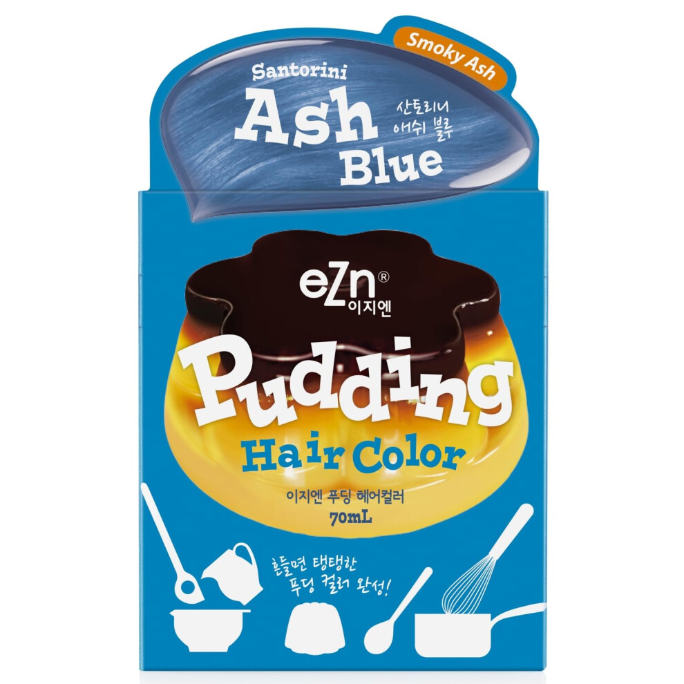 Ezn Pudding Hair Dye Ammonia Free Semi-Permanent Self Hair Dye Diy Kit Included Contain Keratin Made In Korea Beauty (Milano Espresso)