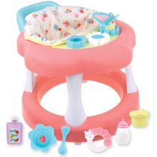 JC Toys - Voor meer speelplezier! | Babypop Walker cadeauset | Geschikt voor poppen tot 17"" | Stoffen zitting voor eenvoudig gebruik en speelaccessoi