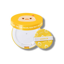 ATOPALM Tok Facial Sun Pact 15g SPF43 PA+++| Zinkzonnebrandcr?e voor de gevoelige huid | Droge hydraterende bescherming Koreaanse minerale cr?e